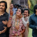 No, you don’t need to include quotation marks in the alt text. Just add it as plain text like this: **Alt Text:** Tamil actor Redin Kingsley and his wife Sangeetha happily posing with their newborn baby.