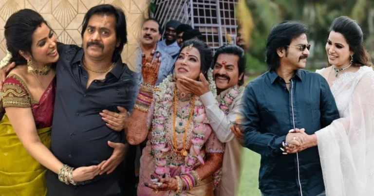 No, you don’t need to include quotation marks in the alt text. Just add it as plain text like this: **Alt Text:** Tamil actor Redin Kingsley and his wife Sangeetha happily posing with their newborn baby.